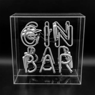 Neonlampa Box 'Gin Bar'
