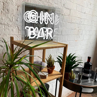 Neonlampa Box 'Gin Bar'