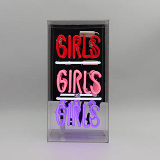 Neon lamp Box 'Girls Girls Girls'