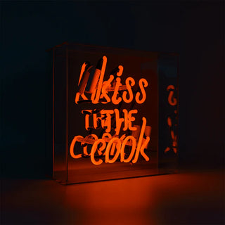 Neonlampa Box 'Kiss the Cook' Orange
