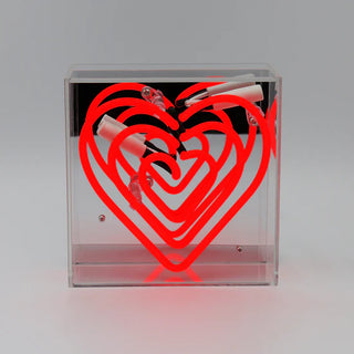Neonlampa Box Mini 'Hjärta'
