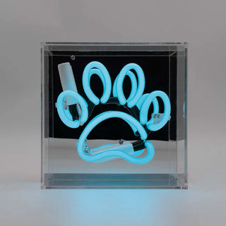 Neonlampa Box Mini 'Tass' Blå