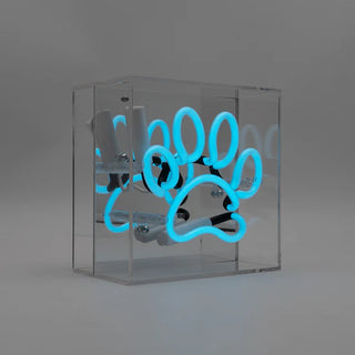 Neonlampa Box Mini 'Tass' Blå