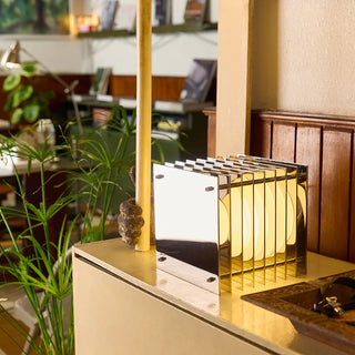 Bordslampa LỚP fyrkantig S Krom