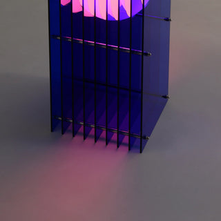 Bordslampa LỚP Rectangular S Koboltblå