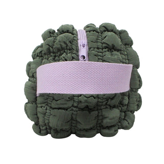 Makeup Bag Quilted Dark Green
