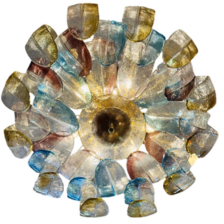 Vintage Murano Takkrona Multifärgad