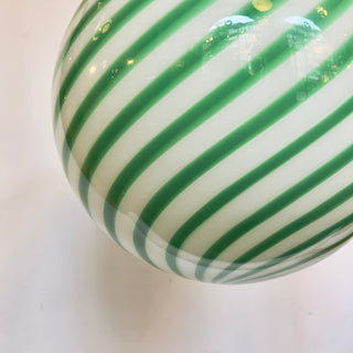 Murano Klotlampa 40cm Grön Swirl