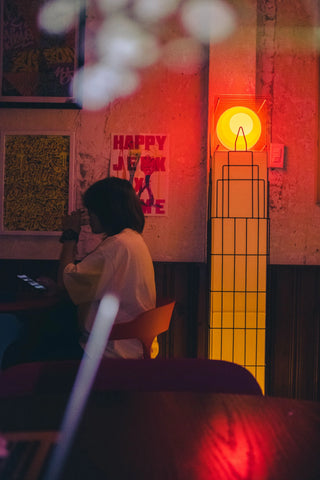 Table lamp LỚP Square L Pink