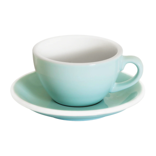 Cappuccinokopp "Egg" River Blue