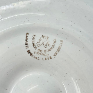 Oyster plate 50s Faience de St Amand