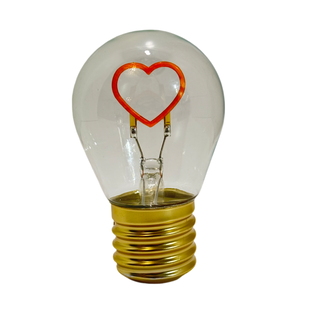 Portabel Glödlampa Hjärta
