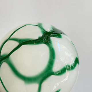 Murano Klotlampa 20cm Grön Melted