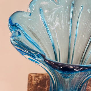 Mouth-blown Vase Blue