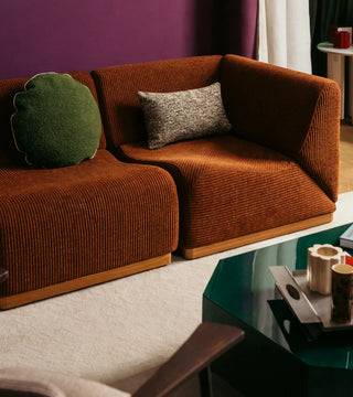 Modul Rotondo Brun Manchester i Chenille
