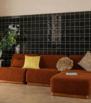 Modul Rotondo Brun Manchester i Chenille