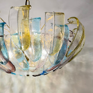 Vintage Murano Takkrona Multifärgad