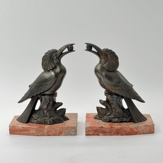 Bookends Art Deco Toucans 1930s