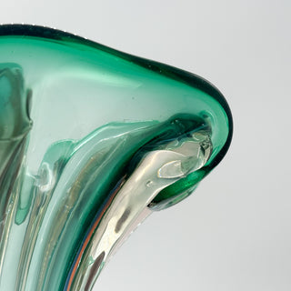 Hand-blown Vase Green