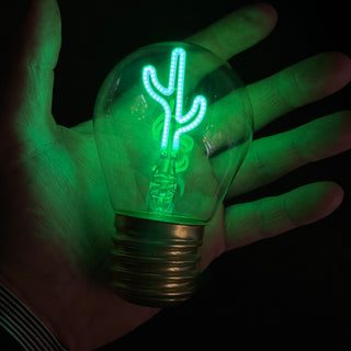 Portable Light Bulb Cactus