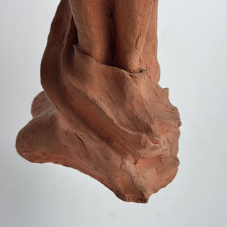 Skulptur Kvinna Lera