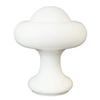 Vintage Murano Table Lamp Mushroom White