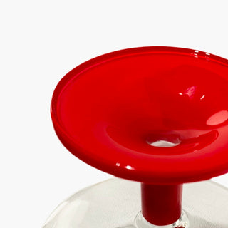 Champagne glasses/Dessert bowl Red foot (Set of 4)