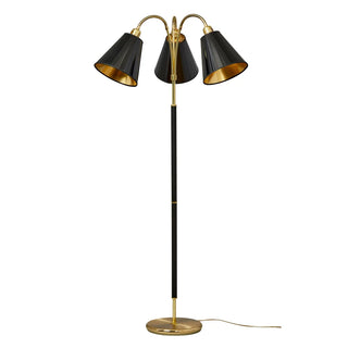 Lampfot Tullgarn Trearmad Mässing/Svart
