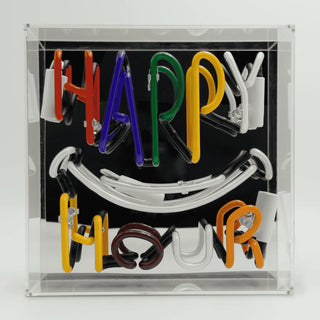 Neonlampa Box 'Happy Hour'