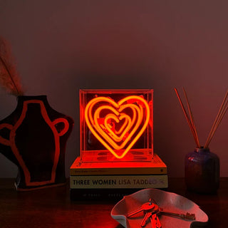 Neonlampa Box Mini 'Hjärta'