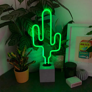 Neonlampa 'Kaktus'