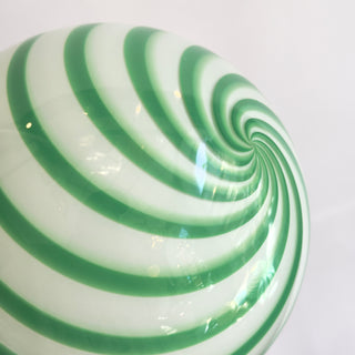 Murano Klotlampa 20cm Grön Swirl