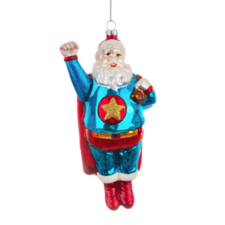 Christmas tree ornament Sleigh No More Super Santa