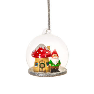 Christmas tree bauble Gnome Home Dome