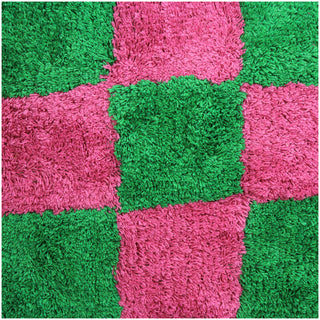 Kudde Blocks Grön/Rosa