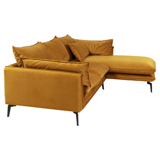Sofa Monza Right Velvet Curry