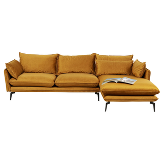 Sofa Monza Right Velvet Curry
