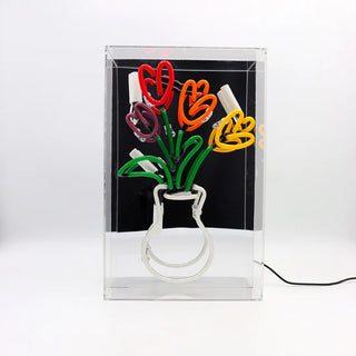 Neonlampa Box 'Tulpaner'