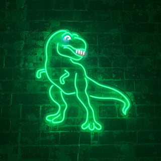 Neonväggskylt LED 'Dinosaurie'