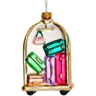 Christmas tree ornament Luggage trolley