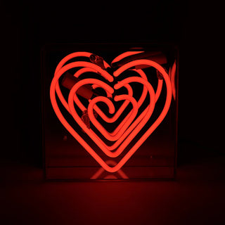 Neonlampa Box Mini 'Hjärta'