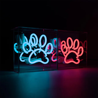 Neonlampa Box Mini 'Tass' Blå
