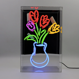 Neonlampa Box 'Tulpaner'