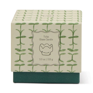 Doftljus Tulip - Grön/Mörkgrön - Verbena & Lemongrass