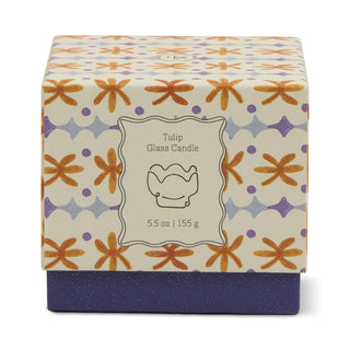 Scented candle Tulip - Orange/Blue - Garden & Grove