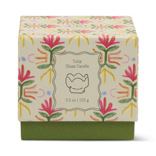 Scented Candle Tulip - Purple/Green - Bronzed Gardenia