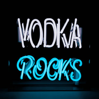 Neon Light Box 'Vodka Rocks'