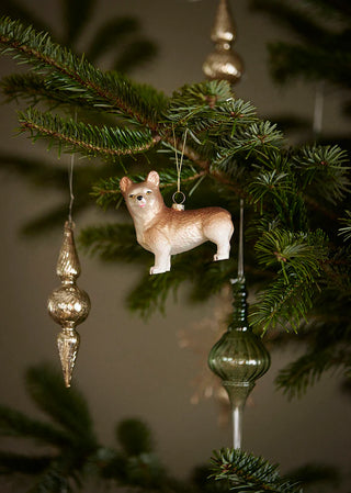 Christmas tree ornament Corgi Pecan