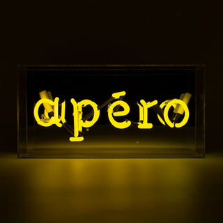 Neonlampa Box 'Apéro' Gul