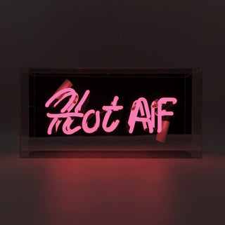 Neonlampa Box 'Hot As Fuck' Rosa
